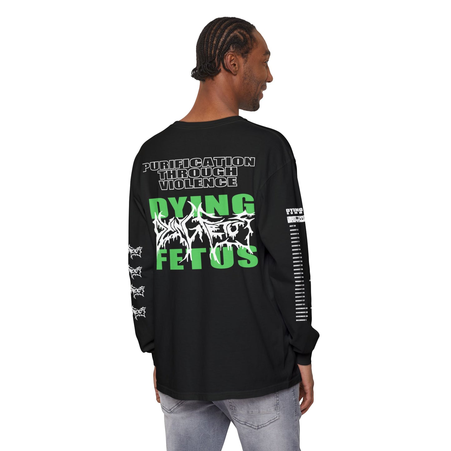 Dying Fetus PTV Green Long Sleeve Tee