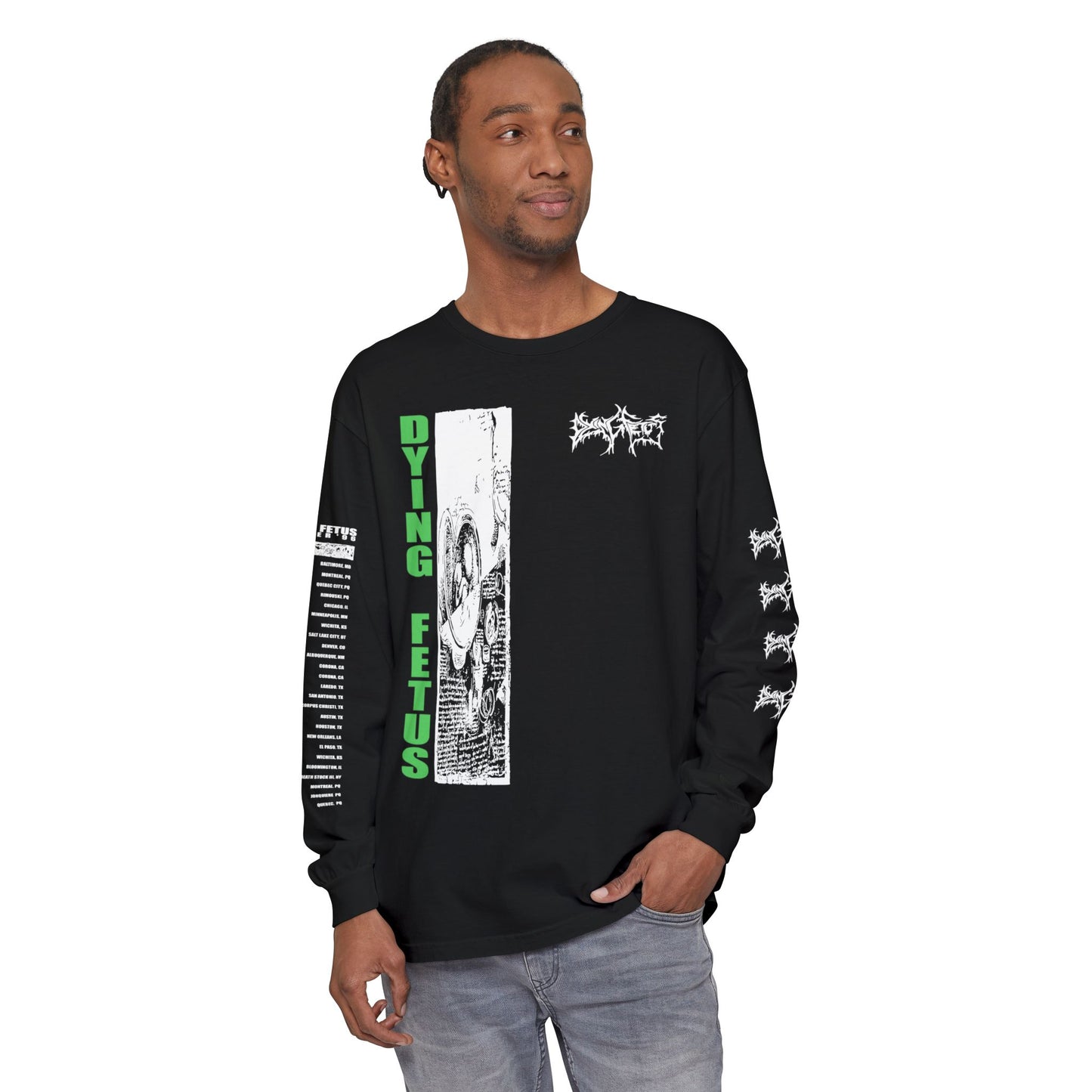 Dying Fetus PTV Green Long Sleeve Tee