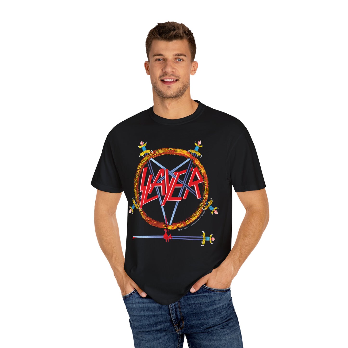 Slayer Hell Awaits Logo T Shirt