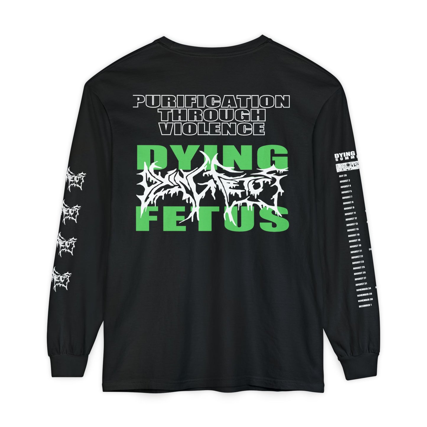 Dying Fetus PTV Green Long Sleeve Tee