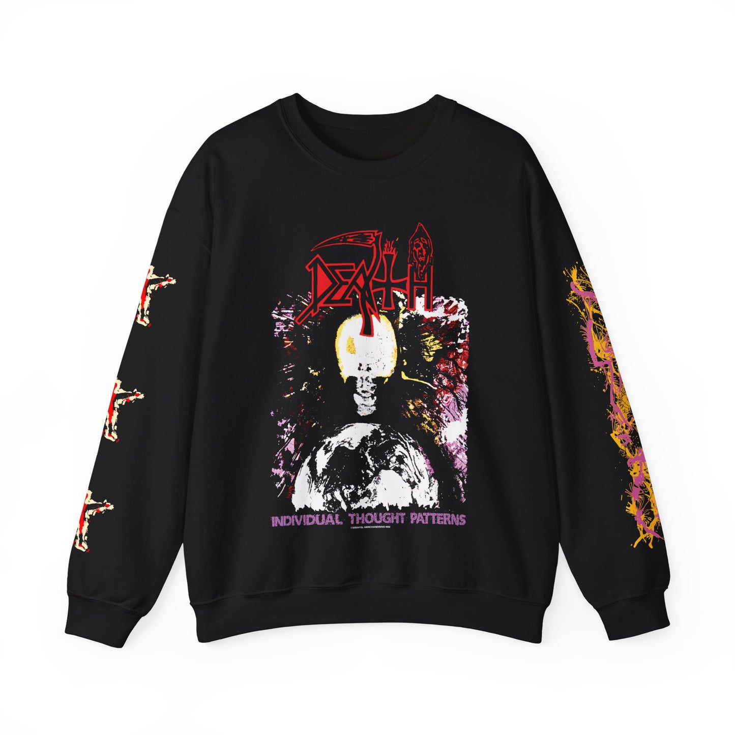 Death Individual Thought Patterns Full Of Hate 1993 Tour Crewneck Sweatshirt