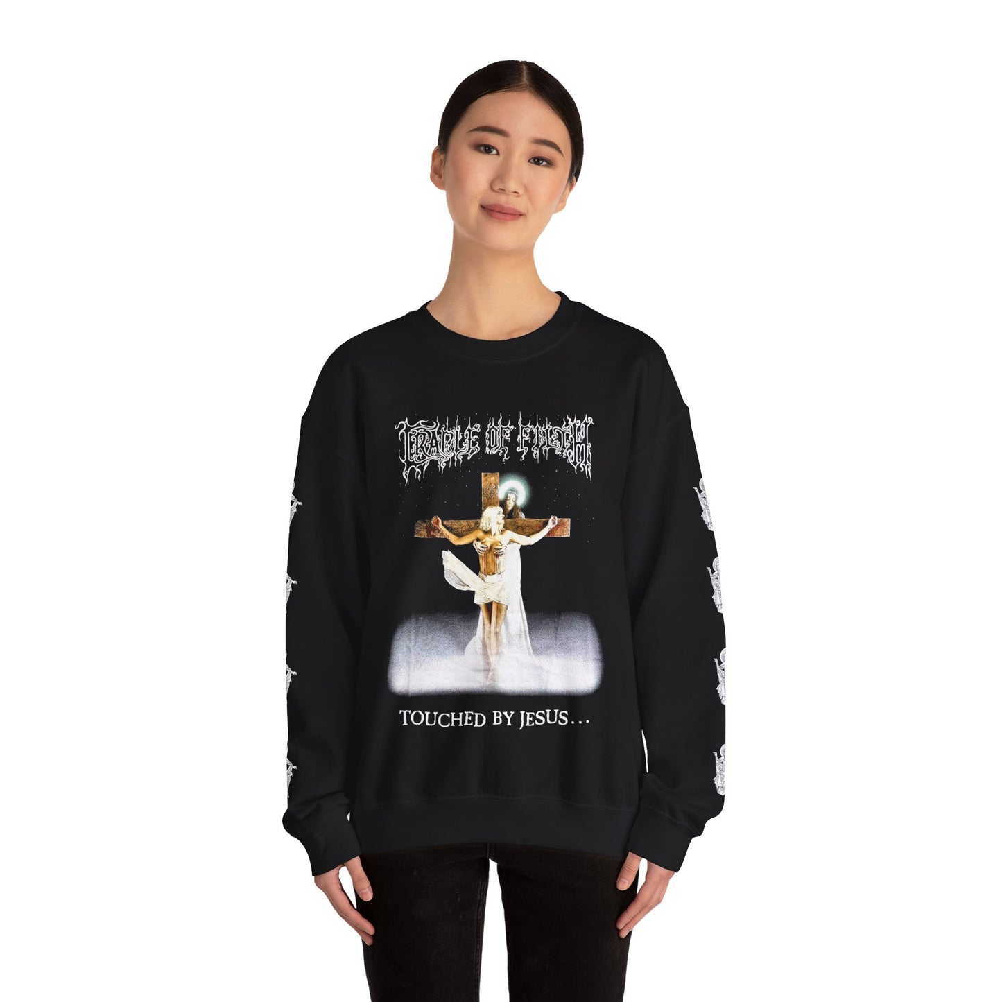 Cradle Of Filth Touched By Jesus Crewneck Sweatshirt