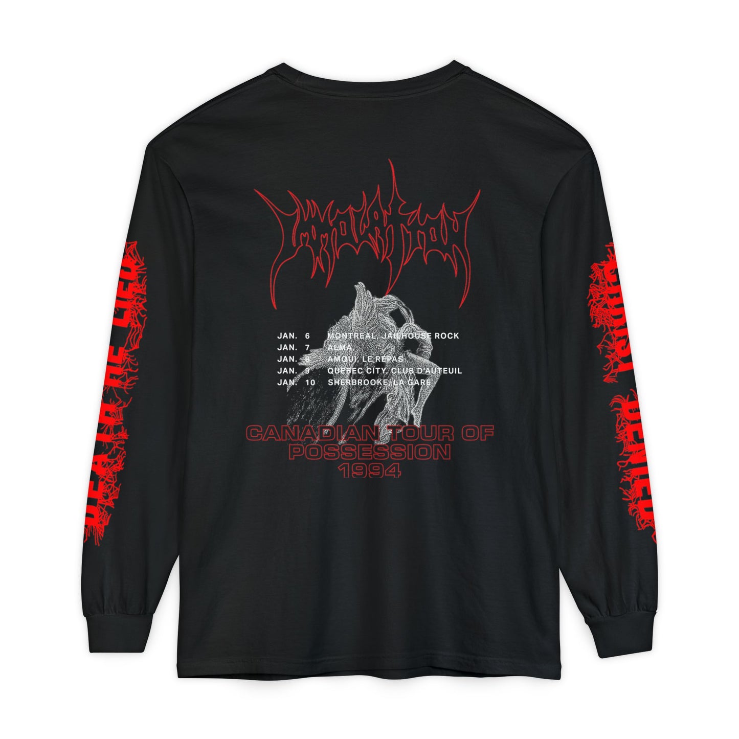 Immolation Canadian Tour Of Possession LS