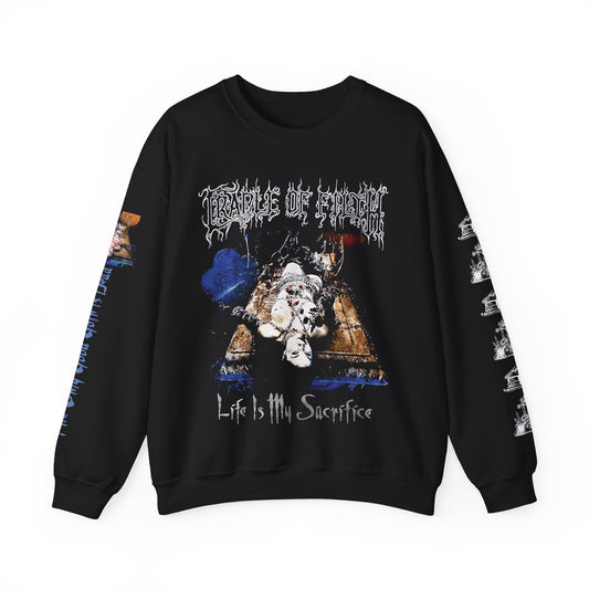 Cradle Of Filth Life Is My Sacrifice Crewneck Sweatshirt