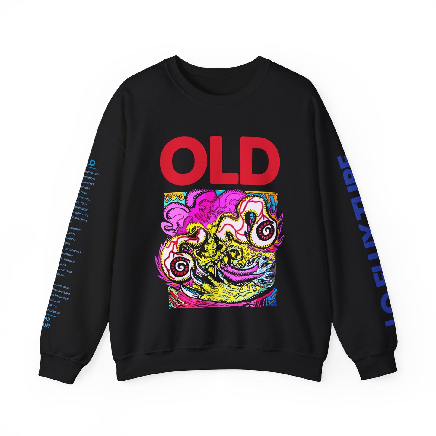 Old Lady Drivers Lo Flux Tour Crewneck Sweatshirt