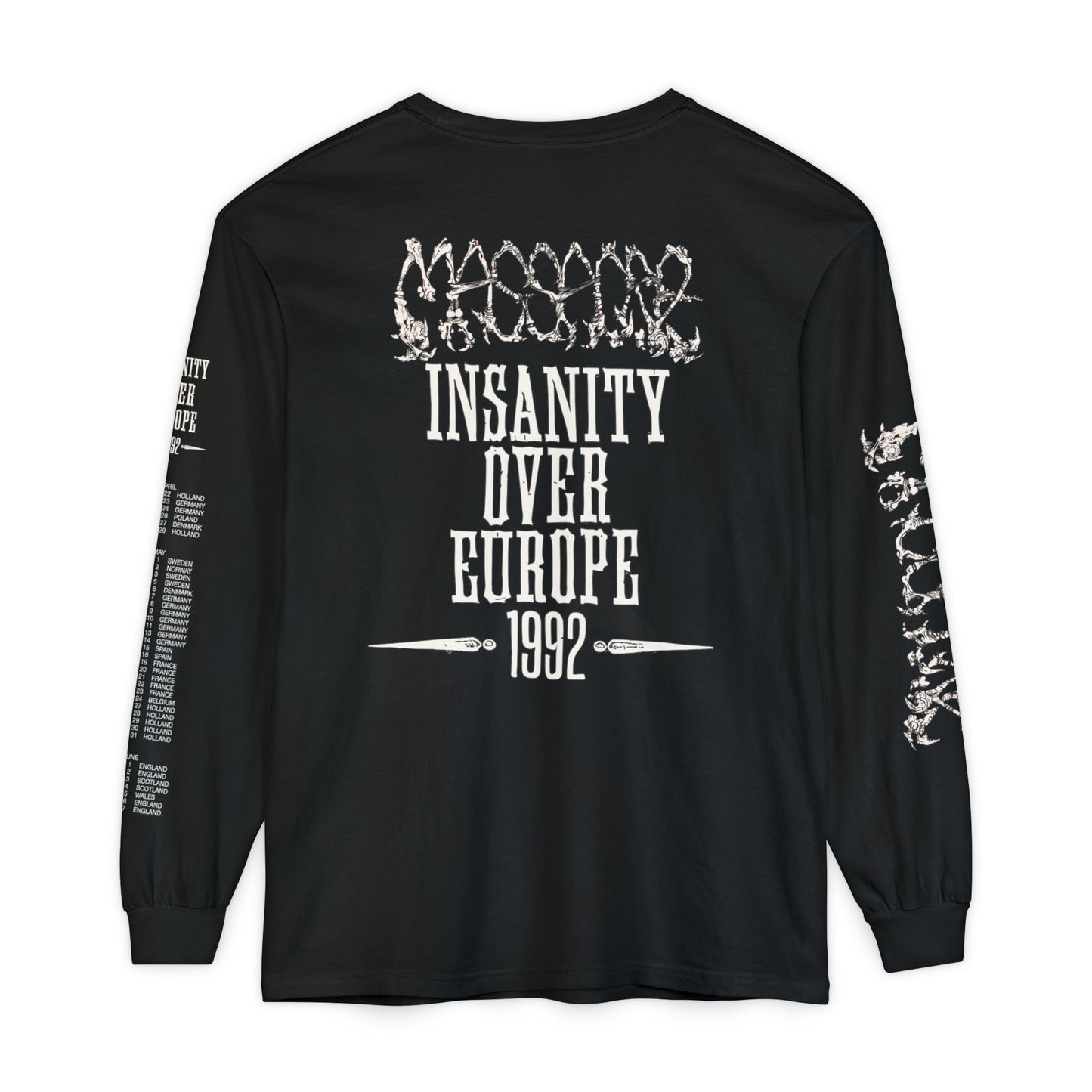 Massacre Insanity Over Europe 1992 Tour LS